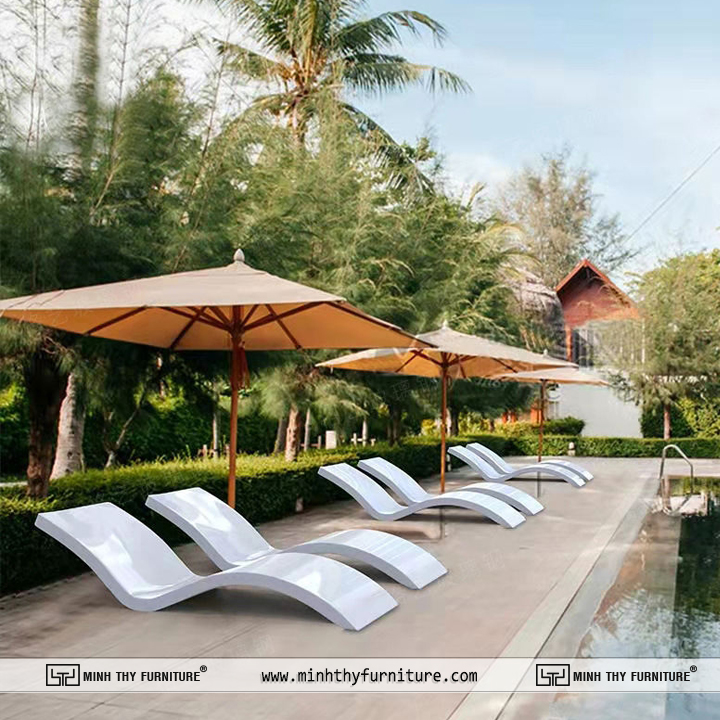 ghế hồ bơi composite cao cấp ngoài trời